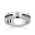 Bague acier zirconia