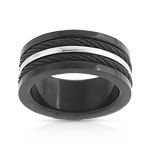 Bague acier c&acirc;ble