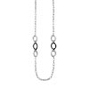 Collier acier onyx