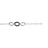 Bracelet acier onyx