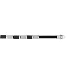 Bracelet acier caoutchouc