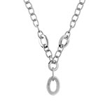 Collier acier zirconia