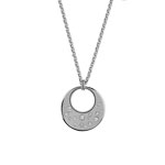 Collier acier pierre imitation