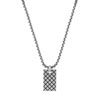 Collier acier émail
