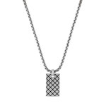 Collier acier &eacute;mail