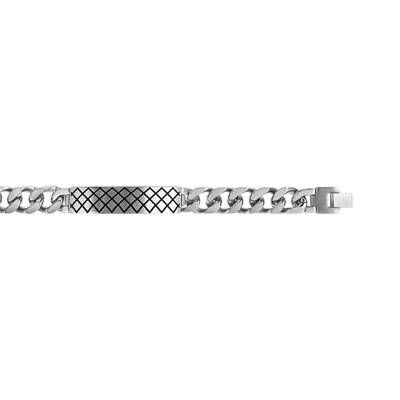 Bracelet acier émail 19 à 20.5 cm