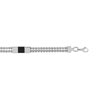 Bracelet acier caoutchouc
