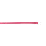 Bracelet cuir rose acier