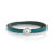 Bracelet cordon cuir et acier
