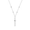 Collier acier nacre