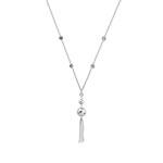 Collier acier nacre