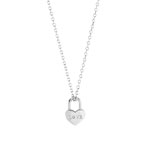 Collier acier zirconia