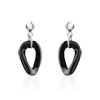 Boucles d'oreilles acier céramique