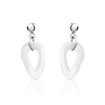 Boucles d&rsquo;oreilles acier c&eacute;ramique