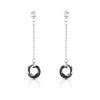 Boucles d'oreilles acier céramique