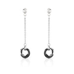 Boucles d&rsquo;oreilles acier c&eacute;ramique