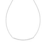 Collier acier pierre imitation