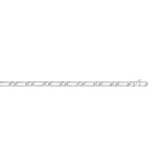 Collier maille cheval altern&eacute;e argent 925 55 cm