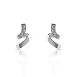 Boucles d&rsquo;oreilles argent 925 diamant