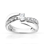 Bague argent 925 zirconia