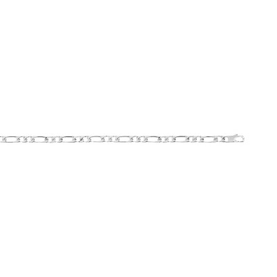 Collier maille cheval alternée argent 925 55 cm