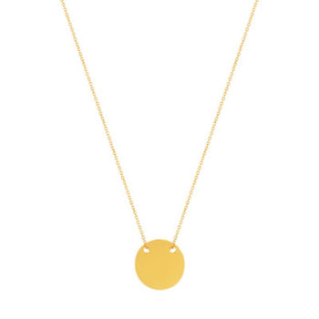 Collier or 375 jaune médaille 42 cm