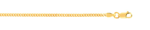 Chaine or 375 jaune 50 cm