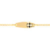 Gourmette personnalisable or 375 jaune