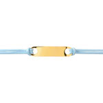 Gourmette personnalisable cordon or 375 jaune