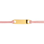 Gourmette personnalisable cordon or 375 jaune