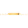 Gourmette personnalisable or 375 jaune