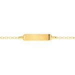 Gourmette personnalisable or 375 jaune