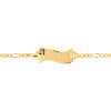 Gourmette personnalisable or 375 jaune