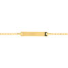 Gourmette personnalisable or 375 jaune