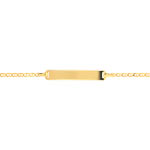 Gourmette personnalisable or 375 jaune