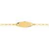 Gourmette personnalisable or 375 jaune