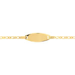 Gourmette personnalisable or 375 jaune
