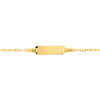 Gourmette personnalisable or 375 jaune