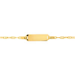 Gourmette personnalisable or 375 jaune