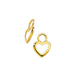 Paire de breloques or 375 jaune