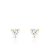 Boucles d oreilles or 375 jaune zirconia
