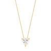Collier or 375 jaune zirconia