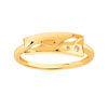 Bague or 375 jaune zirconia