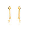 Boucles d oreilles or jaune 375