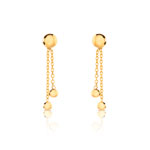 Boucles d oreilles or jaune 375
