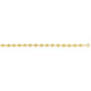Bracelet or 375 jaune maille grain de café 18,5 cm - vue V1