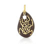 Pendentif or 375 jaune bois