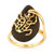 Bague or 375 jaune bois