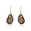 Boucles d oreilles or 375 jaune bois