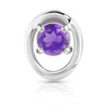 Pendentif or 375 blanc améthyste